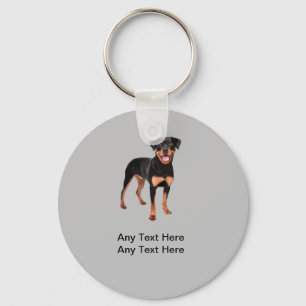 Pet Theme Rottweiler Hund Nyckelring