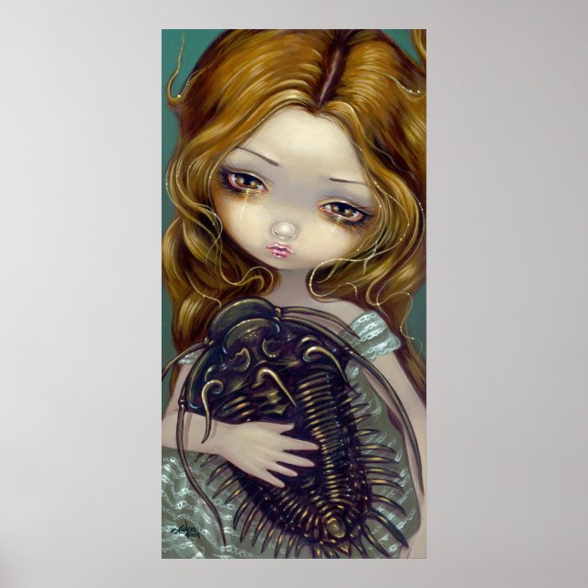 Pet Trilobite fantasy lowbrow Art Print Poster (Framsidan)
