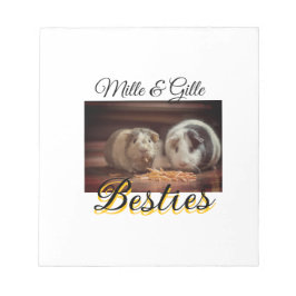 Pet-vänner besties lägger till namn-foto-djuret kä anteckningsblock