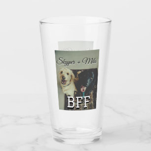 Pet-vänner besties lägger till namn-foto-djuret kä glaskopp