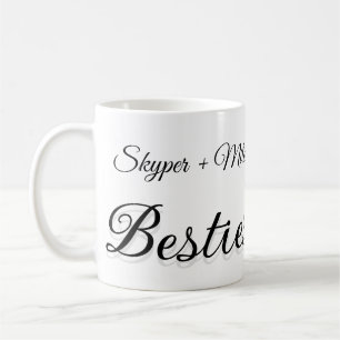 Pet-vänner besties lägger till namn-foto-djuret kä kaffemugg