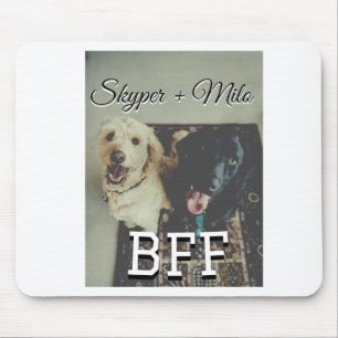 Pet-vänner besties lägger till namn-foto-djuret kä musmatta