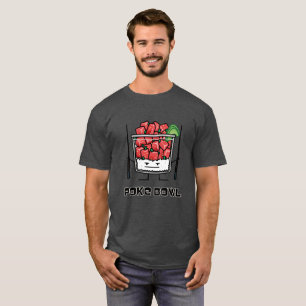 Peta akuen för pinnar för sallad för den t shirt