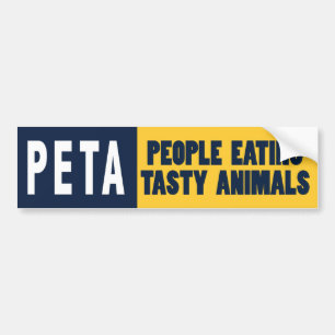 PETA-folk som äter djur Bildekal