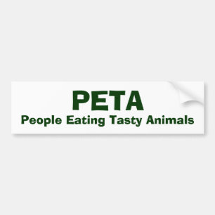 PETA folk som äter smakliga djur Bildekal