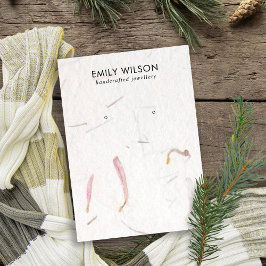 PETA HANDMADE PAPPER STUD EARRING VISNING CA VISITKORT