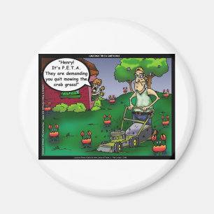 PETA och Crabgräs-nuny Tees Mugg-gåvor etc. Magnet