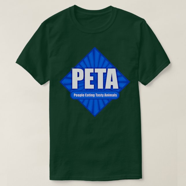 PETA Personer som äter otäcka djur T Shirt (Design framsida)