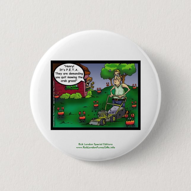 PETA & The Crabgrass Cartoon Roliga Knappar (Framsida)