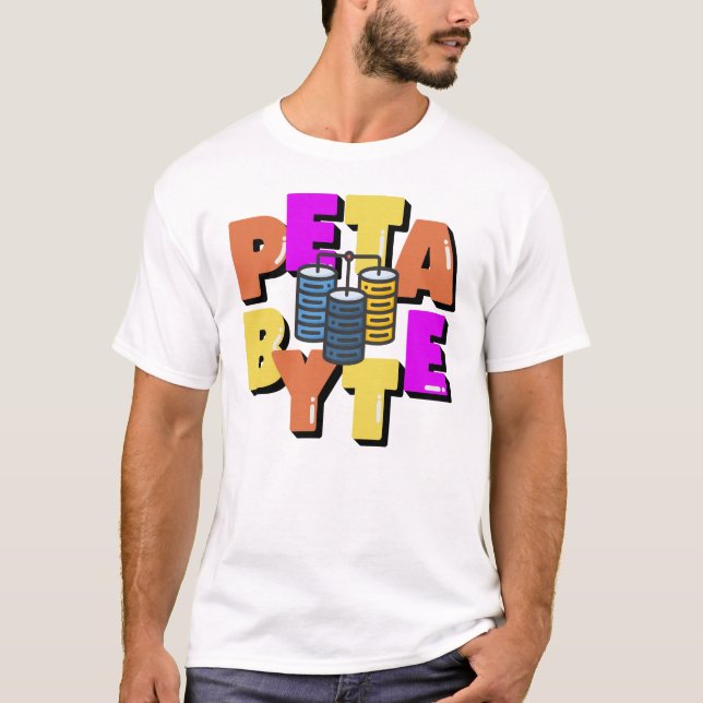 Petabyte Datamätningsenhet T Shirt (Framsida)