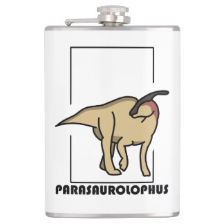 Petaca diseño dinosaurio Parasaurolophus Fickplunta