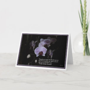 Petal Dance: Emerson Quote Card Kort