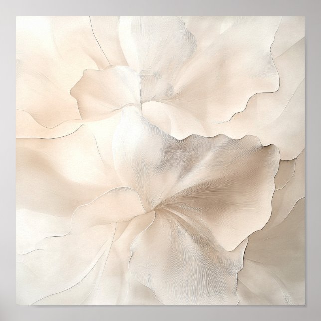 Petal Glow Harmony – Organic Abstract #2 Poster (Framsidan)