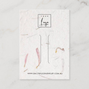 PETAL HANDMADE PAPPRARE HAIR CLIP-VISNING VISITKORT