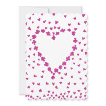 Petal Heart-inbjudan