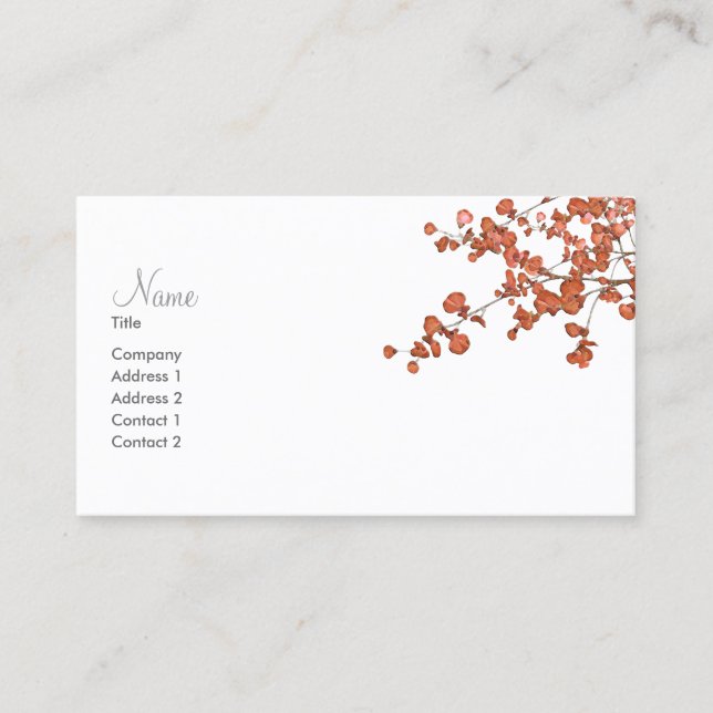 Petal Lövs ~ Affärskort Visitkort (Framsida)