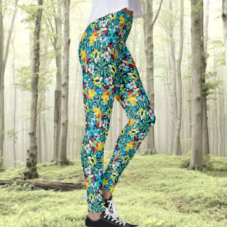 Petal Party Mönster Leggings