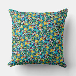 Petal Party Pattern Throw Pillow Kudde