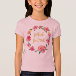 Petal Patrol Flower Girl Gift Shirt Tee Shirt