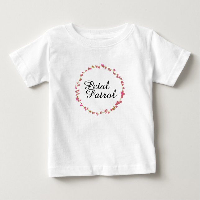 Petal Patrol for Flower Girls T-shirt (Framsida)