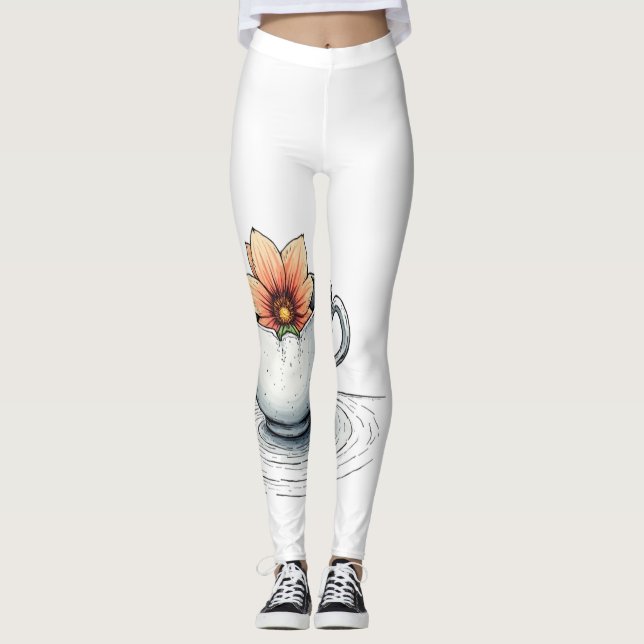 Petal & Porcelain Leggings (Framsida)