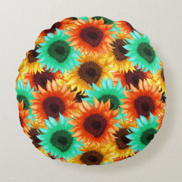 Petal Power Rund Kudde