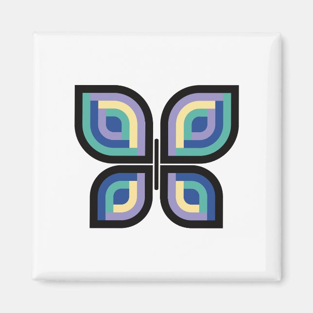 Petal Prism Butterfly Magnet (Framsidan)