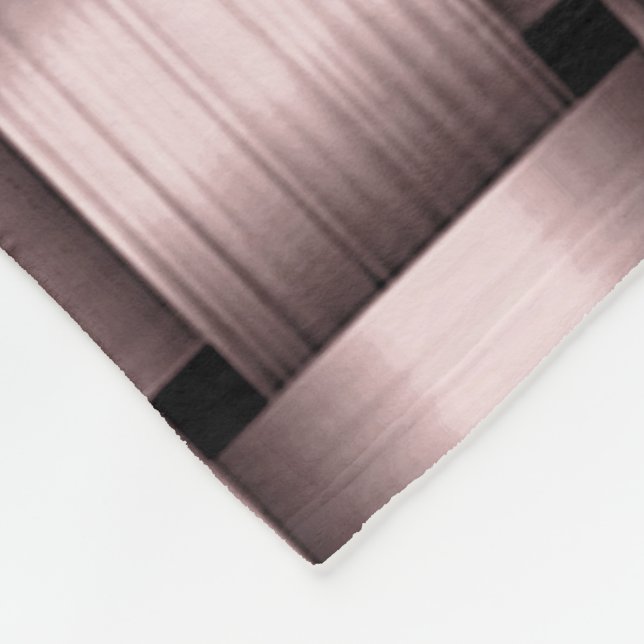 Petal Rosa Ribbon Fleece Blanket (Hörn)