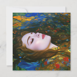 "Petal Serenity" - Kvinnor i Vatten Julkort