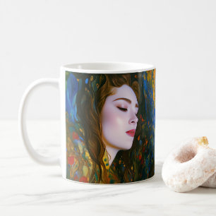 "Petal Serenity" - Kvinnor i Vatten Kaffemugg