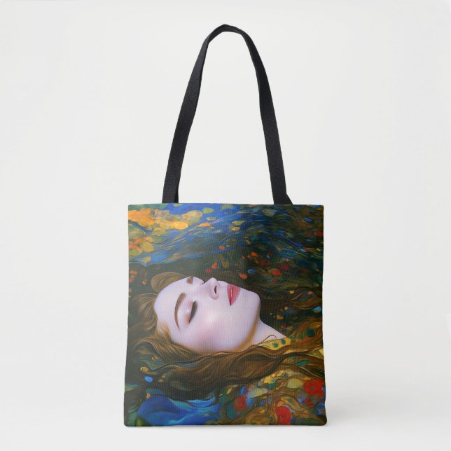 "Petal Serenity" - Kvinnor i Vatten Tygkasse (Framsida)