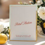 Petal Station Vintage Röd & Elfenbensvit Vigselsky<br><div class="desc">Med en varm vintagekänsla och mjuka röda och elfenbensfärgade nyanser sätter denna design en välkomnande ton för din fest. Personalisera detta eleganta tecken genom att klicka på "Detaljer". För att flytta texten eller ändra storlek, teckensnitt eller färg, klicka på "Redigera med hjälp av Designverktyg". Som en del av AVERY:s bröllopsserie...</div>