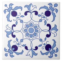Petal Stollig Blue Tones Kakelplatta