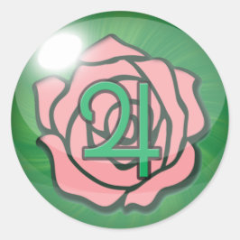 Petal Storm Stickers Runt Klistermärke
