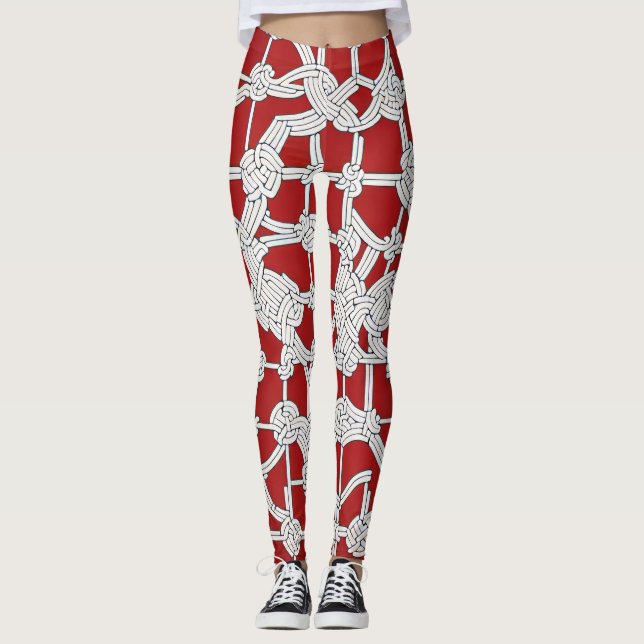 Petale de Vie: Traditional Vietnamese Tessellation Leggings (Framsida)