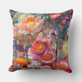 Petaler av botaniskt glas kudde