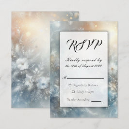 Petaler i Bröllop i Golden Winter Mist OSA Kort