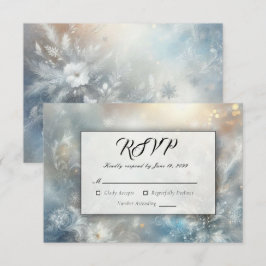 Petaler i Bröllop i Golden Winter Mist OSA Kort