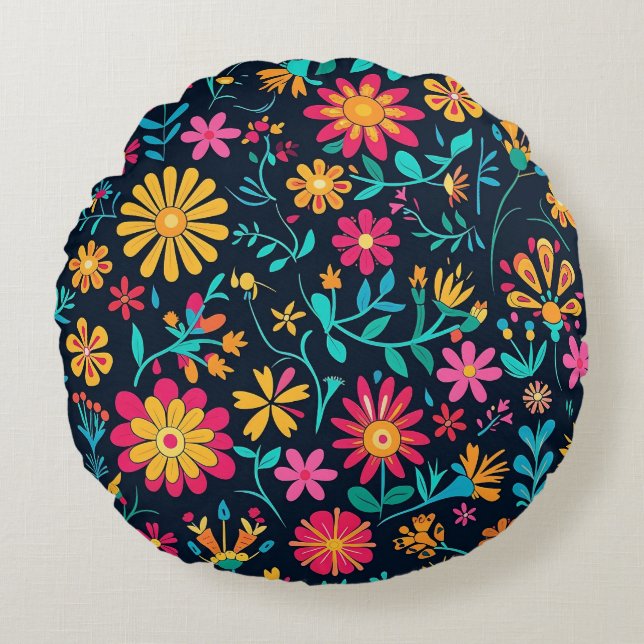 Petaler i Harmony Round Pillow Rund Kudde (Framsidan)