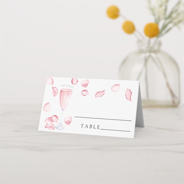 Petaler och åklagare - platskort i bröllop placeringskort (Framsida)