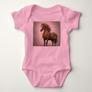 Petaler och hovar: Brown Horse Fantasy Garden. T Shirt