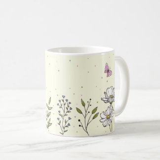 Petaler och pastellprodukter | Cute Blommigt Coffe Kaffemugg