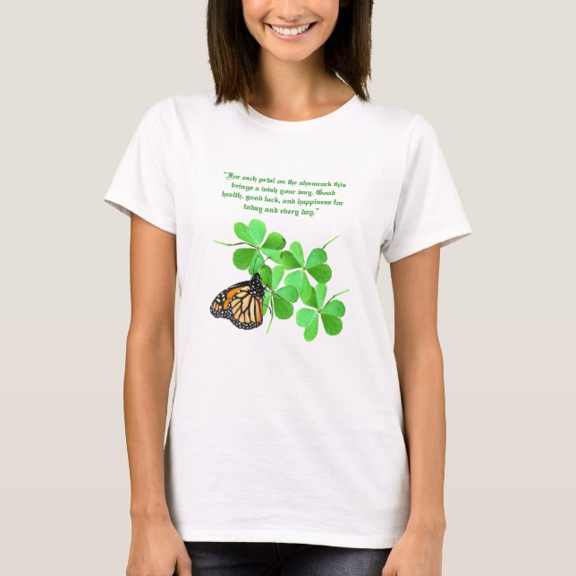 Petaler på Shamrock T-Shirt (Framsida)