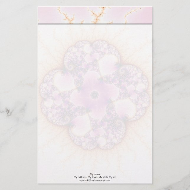 Petallic - Fractal Art Brevpapper (Framsida)