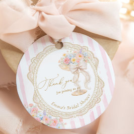 Petals and Prosecco Bridal shower Gåvor Etiketter