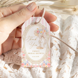 Petals and Prosecco Bridal Shower Presentetikett