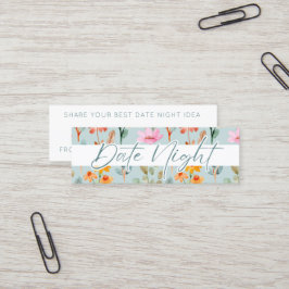 Petals and Prosecco Möhippa Date Night Idea Mini Visitkort