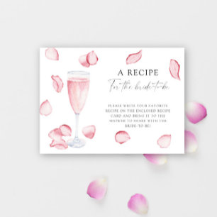 Petals and Prosecco - Recept for the bride to be Tilläggskort