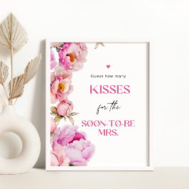 Petals briljanta rosa möhippa Hur många pussar? Poster