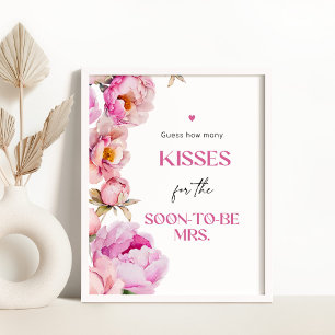 Petals briljanta rosa möhippa Hur många pussar? Poster